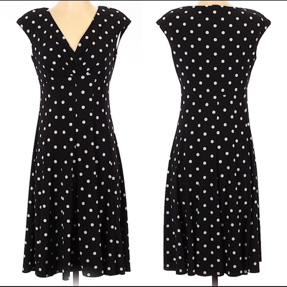 Ralph Lauren Polkadot ALine Dress size 4 - Picture 2 of 5